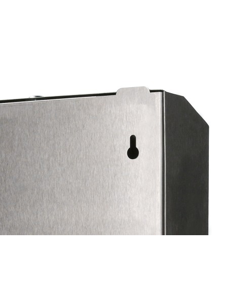Dispensador q-connect de toallitas de papel acero inoxidable 283x100x365 mm