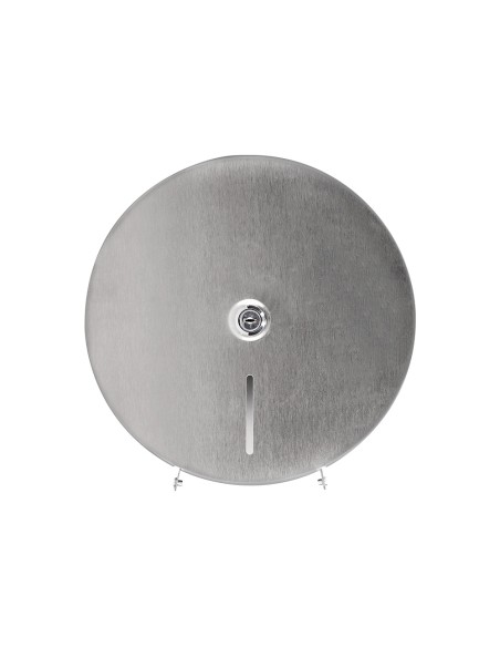 Dispensador q-connect de papel higienico jumbo acero inoxidable 115x254x265 mm