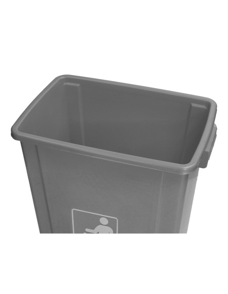 Papelera contenedor q-connect plastico con tapa...