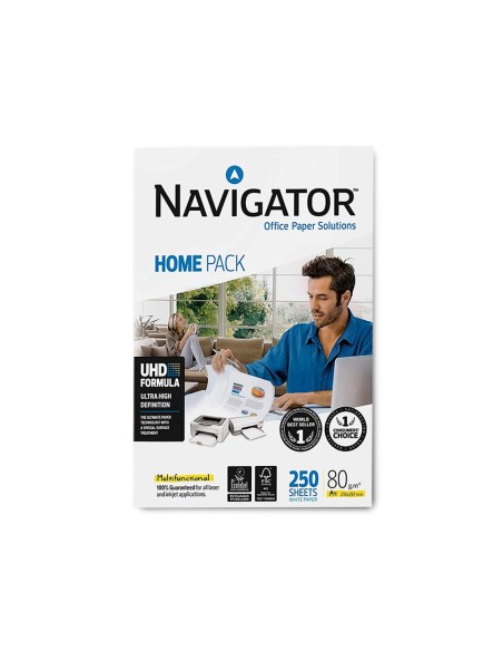 Papel fotocopiadora navigator home pack din a4...