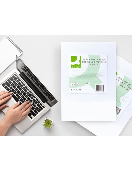 Papel fotocopiadora q-connect ultra white din...