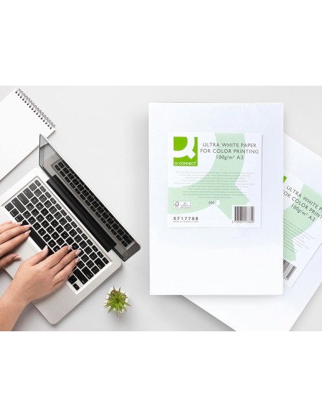 Papel fotocopiadora q-connect ultra white din...