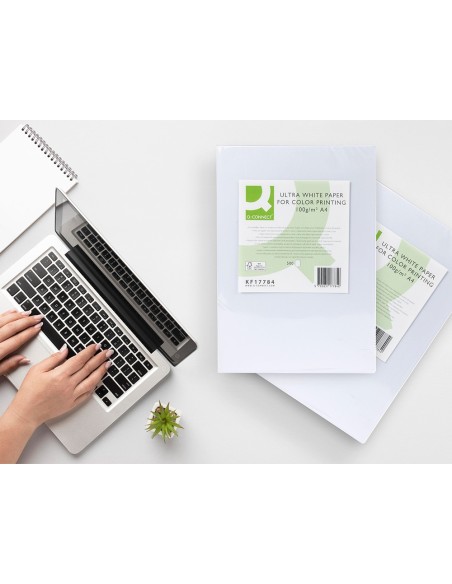 Papel fotocopiadora q-connect ultra white din...