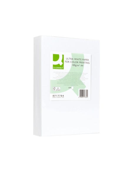 Papel fotocopiadora q-connect ultra white din...