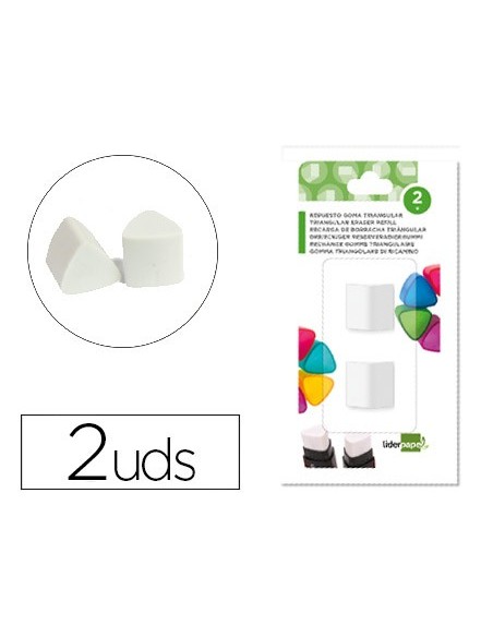 Repuesto goma liderpapel triangular con...