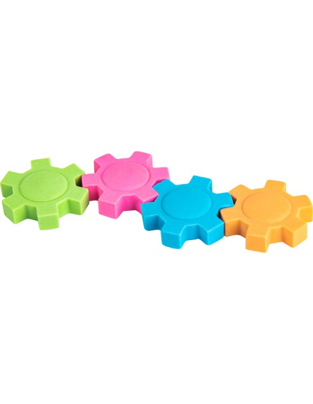 Goma liderpapel mecano con forma de rueda colores surtidos