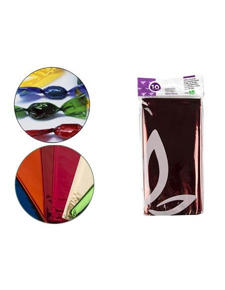 Papel celofan liderpapel 50x70 cm 22g/m2 bolsa...