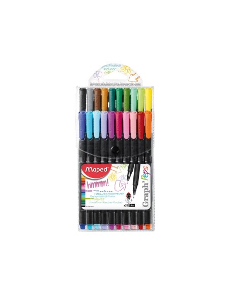 Rotulador maped punta de metal graph peps fine...