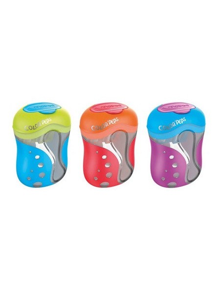 Sacapuntas color peps 2 usos con deposito...