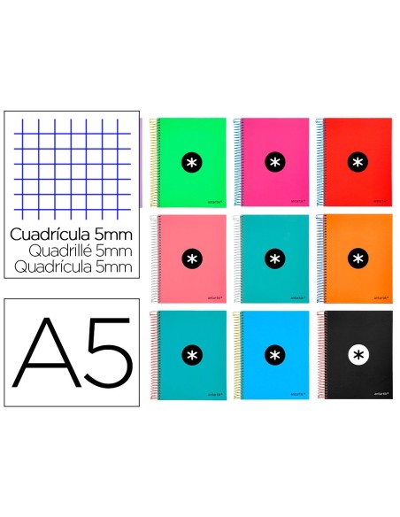 Cuaderno espiral a5 micro antartik tapa...