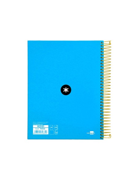 Cuaderno espiral a5 micro antartik tapa forrada...