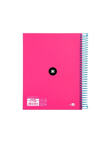 Cuaderno espiral a5 micro antartik tapa...