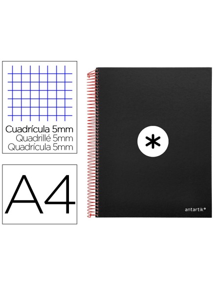 Cuaderno espiral a4 micro antartik tapa forrada...