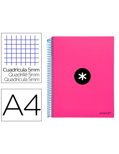 Cuaderno espiral a4 micro antartik tapa forrada...