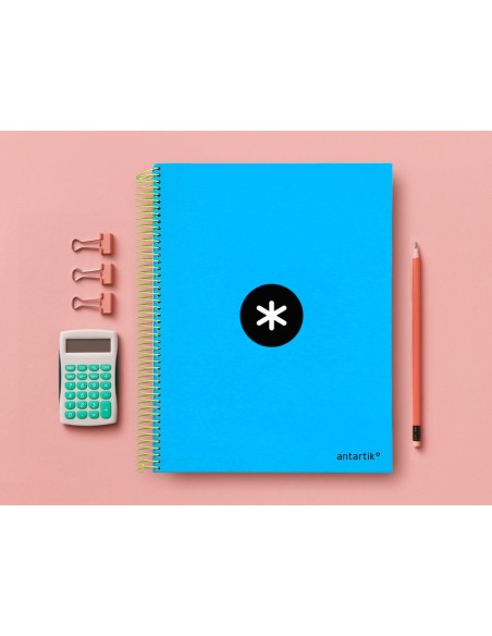 Cuaderno espiral a4 micro antartik tapa forrada...