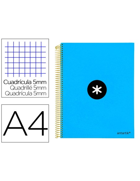 Cuaderno espiral a4 micro antartik tapa forrada...
