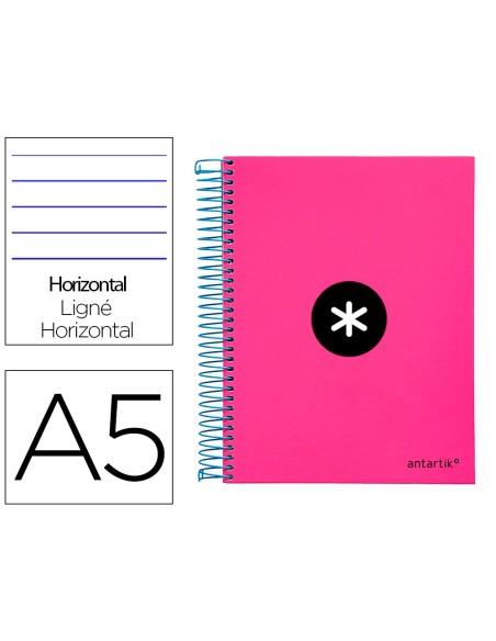 Cuaderno espiral a5 micro antartik tapa forrada...