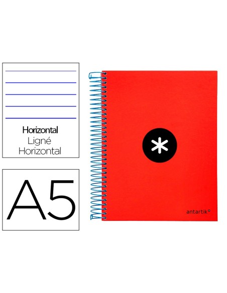 Cuaderno espiral a5 micro antartik tapa forrada...