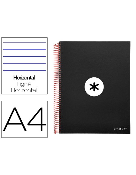 Cuaderno espiral a4 micro antartik tapa forrada...