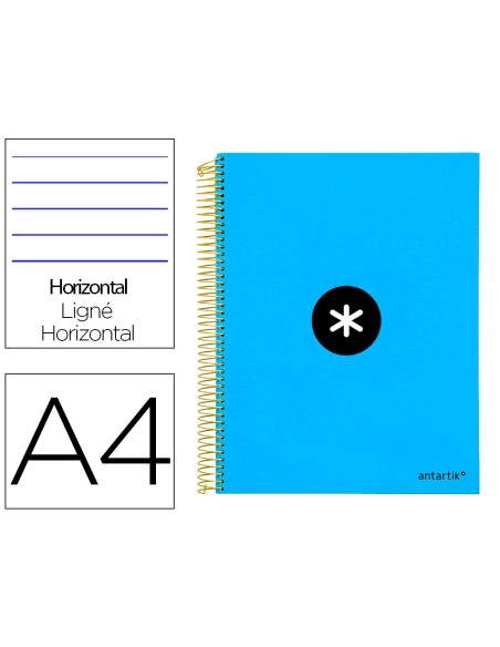 Cuaderno espiral a4 micro antartik tapa forrada...