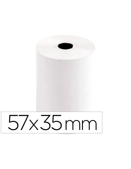 Rollo sumadora termico q-connect 57 mm ancho x 35 mm diametro para tpv sin bisfenola