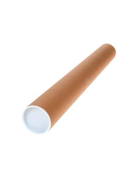 Tubo de carton q-connect portadocumentos tapa plastico 40x430 mm