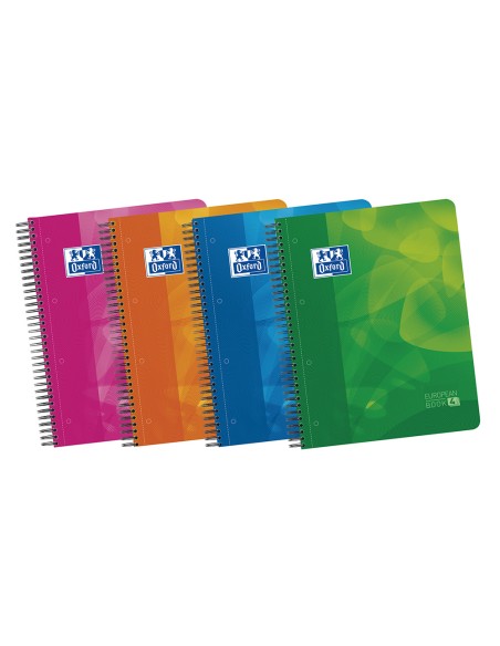 Bloc espiral oxford tapa plastico optik paper microperfdin a4 120 h 50% hojas gratis cuadros 5 mm con 3 separadores