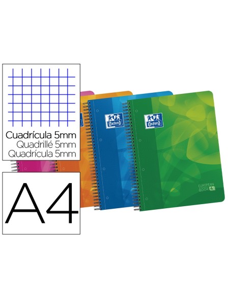 Bloc espiral oxford tapa plastico optik paper...