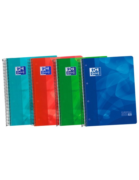 Bloc espiral oxford tapa plastico optik paper microperforado din a4 120 h 50% hojas gratis cuadros 5 mm