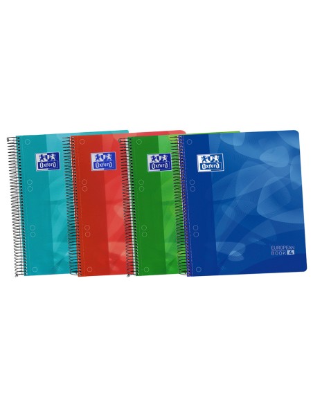 Bloc espiral oxford tapa plastico optik paper microperforado din a5 120 h 50% hojas gratis cuadros 5 mm