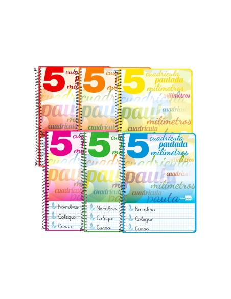 Cuaderno espiral liderpapel cuarto pautaguia...