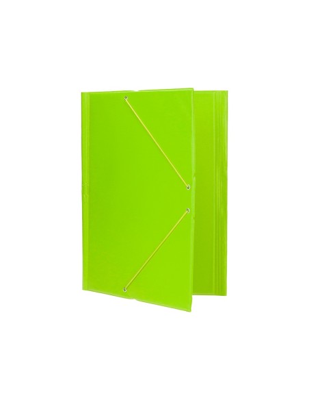 Carpeta liderpapel gomas plastico folio solapas...