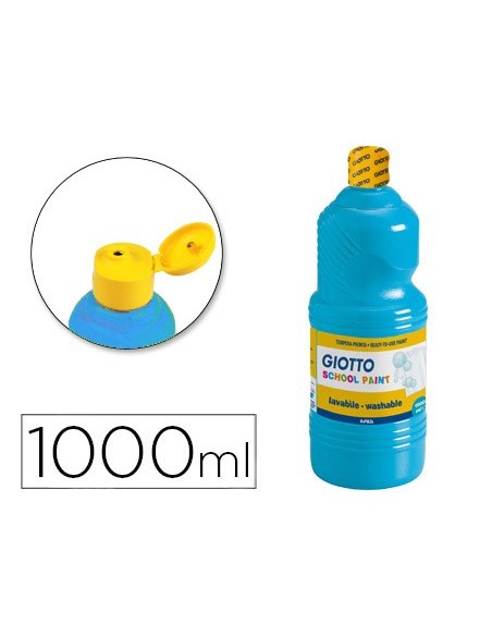Tempera liquida giotto escolar lavable 1000 ml...