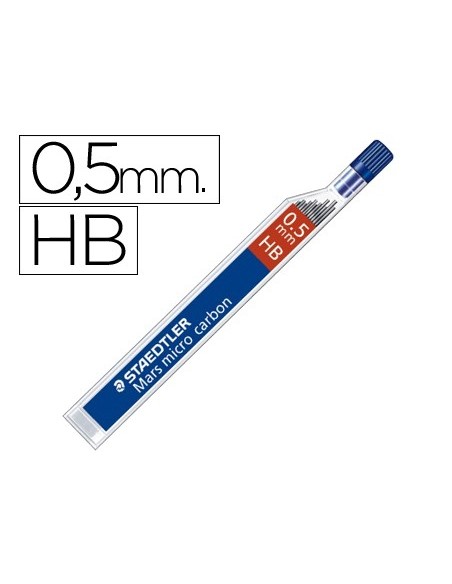 Minas staedtler mars micro grafito 0,5 mm hb...