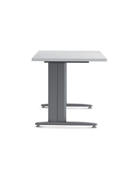 Mesa de oficina rocada metal 2001ac02 aluminio...