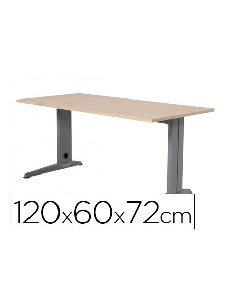 Mesa de oficina rocada metal 2000ac01 aluminio...