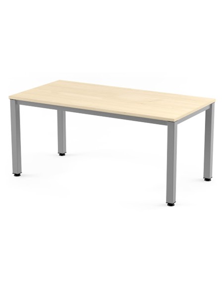 Mesa de oficina rocada executive 2003ad01 aluminio /haya 180x80 cm
