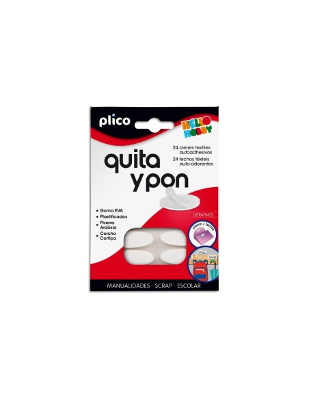 Velcro adhesivo ovalado plico quita y pon...