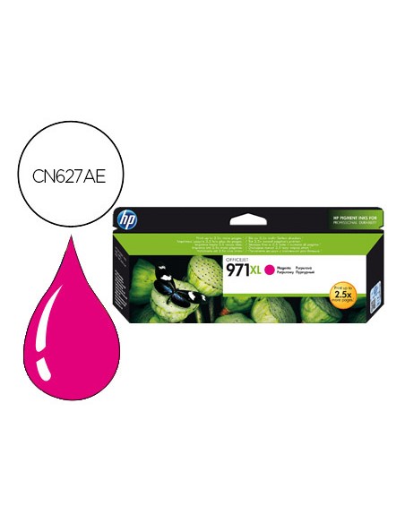Ink-jet hp 971xl x451dn x451dw/551dw x476dn x476dw x576dw magenta 6600 pag