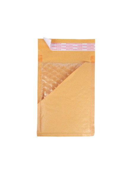 Sobre burbujas crema q-connect b/00 120 x 215 mm caja de 100