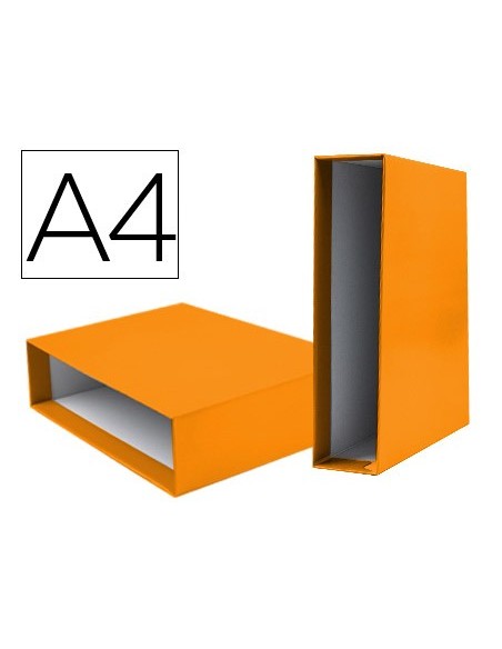 Caja archivador liderpapel de palanca carton...