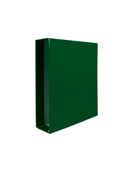 Caja archivador liderpapel de palanca carton din a4 documenta lomo 75mm color verde