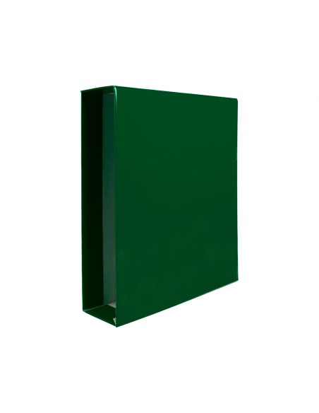 Caja archivador liderpapel de palanca carton folio documenta lomo 75mm color verde