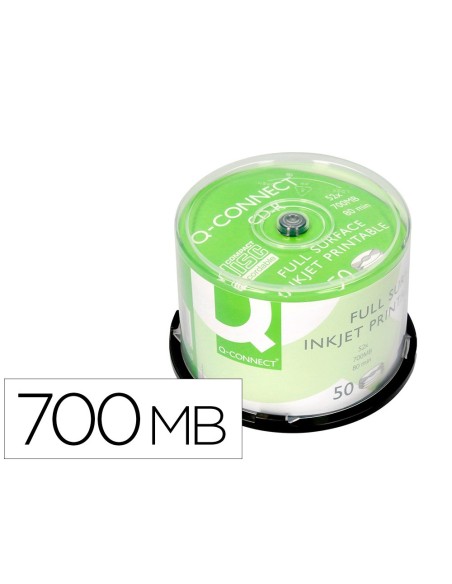 Cd-r q-connect con superficie 100% imprimible...