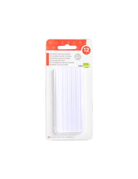 Barra termofusible liderpapel de 7 mm de diametro x 100 mm de alto blister de 12 unidades