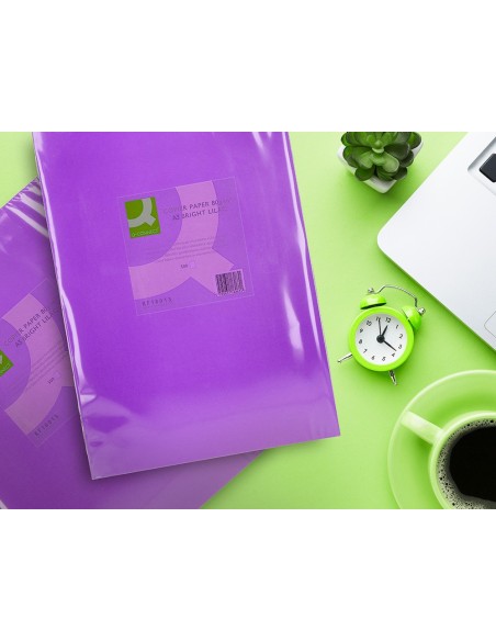 Papel color q-connect din a3 80gr lila paquete...