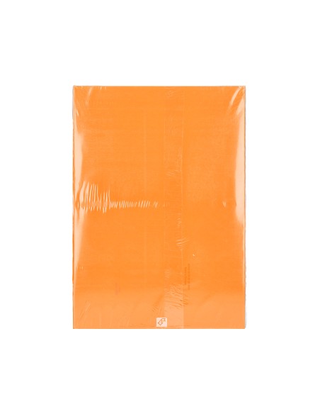 Papel color q-connect din a3 80 gr naranja intenso paquete de 500 hojas