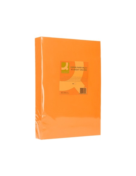 Papel color q-connect din a3 80 gr naranja...