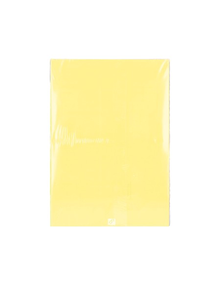 Papel color q-connect din a3 80gr amarillo paquete de 500 hojas