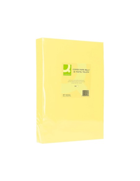Papel color q-connect din a3 80gr amarillo...